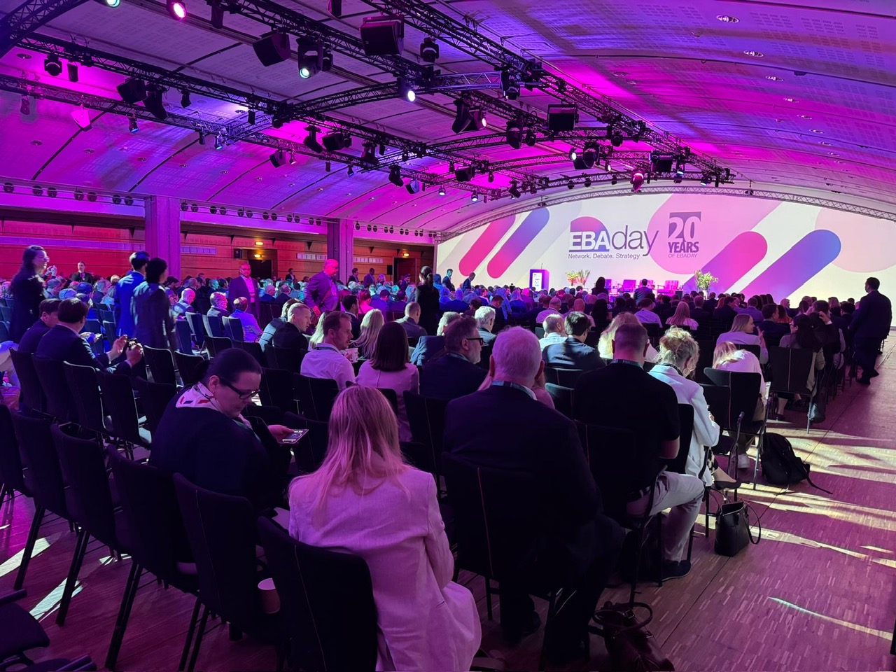 EBAday conference — the European Banking Association's senior financial services forum marking its 20th anniversary, with hundreds of banking and fintech delegates in attendance. EchoDepth Insight was presented at this event.
